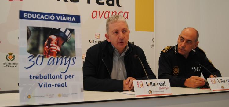 80.000 veïns de Vila-real s’han format en els trenta anys que la Policia Local ofereix educació vial