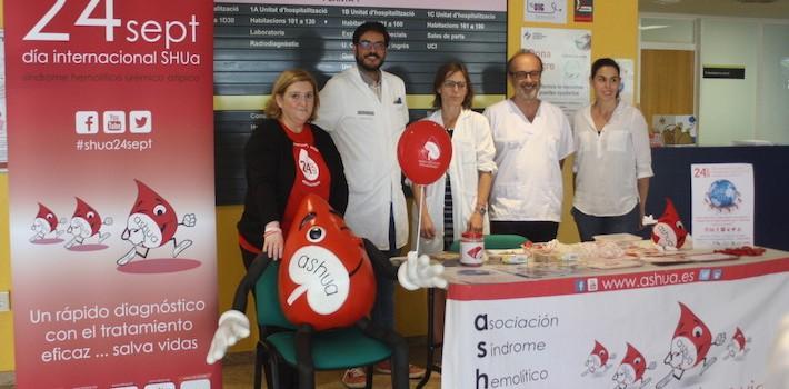 ASHUA commemora en l’Hospital La Plana el Dia Internacional del Síndrome Hemolític Urèmic Atípic