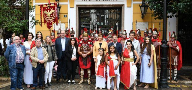 La Guàrdia Romana de la confraria de la Puríssima Sang desfila en Sogorb