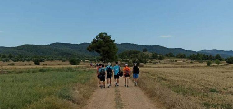 El campament dels Lluïsos, a punt d’acabar, aprofiten els últims dies a Aiguaviva