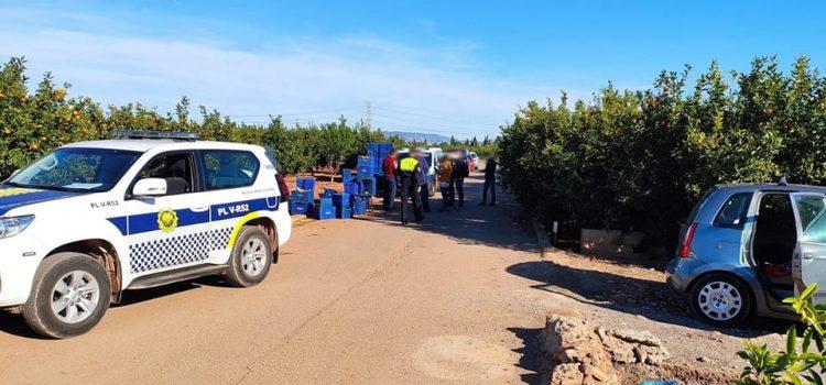 La Policia Local de Vila-real realitza controls en els camps