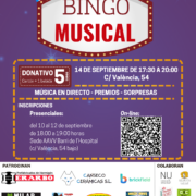 Conquistando Escalones organitza un bingo musical solidari el dissabte