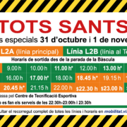 Dispositiu especial de transport i reforma de nínxols per Tots Sants