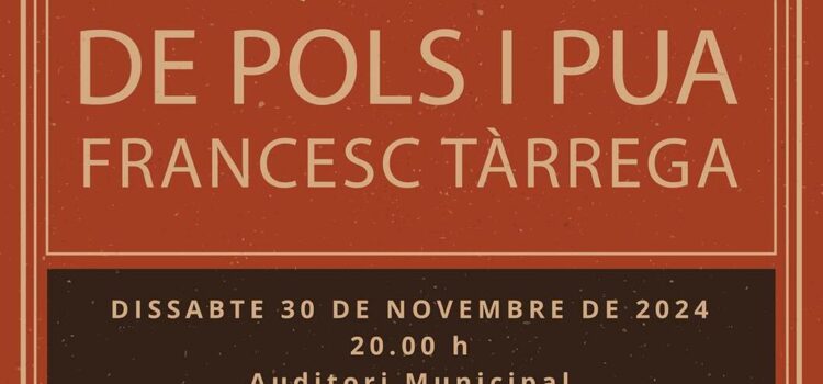 L’Orquestra de Pols i Pua Francisco Tárrega commemora el seu 43é aniversari amb un concert