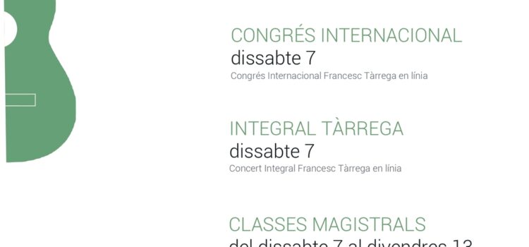 La Setmana Tárrega: Vila-real es converteix en l’epicentre mundial del llegat de Francisco Tárrega