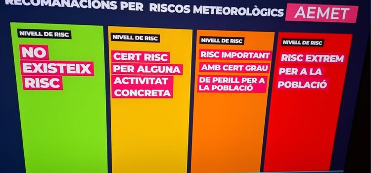 Activades alertes meteorològiques per pluges i fenòmens costaners