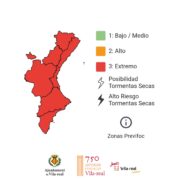 Alerta per risc extrem d’incendis forestals a tota la Comunitat Valenciana