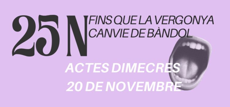 25-N: Fins que la vergonya canvie de bàndol