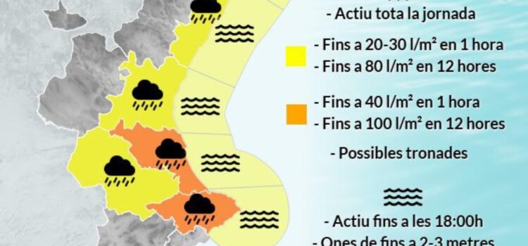 Nova DANA a la vista: més pluges, però menys intenses que a l’octubre