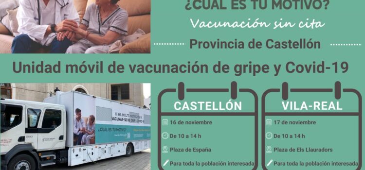 Sanitat posa en marxa una unitat mòbil de vacunació contra la grip i la Covid-19