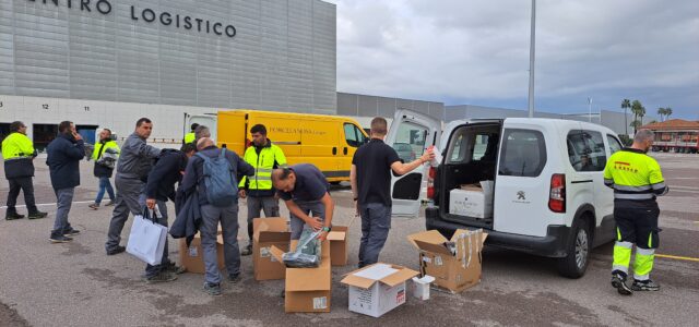 Vila-real envia un nou comboi solidari amb maquinària pesant a la zona afectada per la DANA