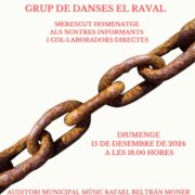 El Grup de Dances El Raval presenta ‘Encadenats’ al Auditori Municipal