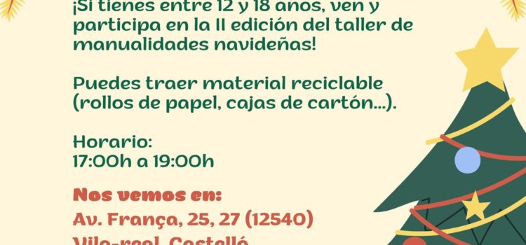 Vila-real acull un taller nadalenc de manualitats per a joves