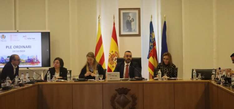 El Ple de Vila-real aprova el pagament de més de 300.000 euros en factures pendents i altres mesures destacades