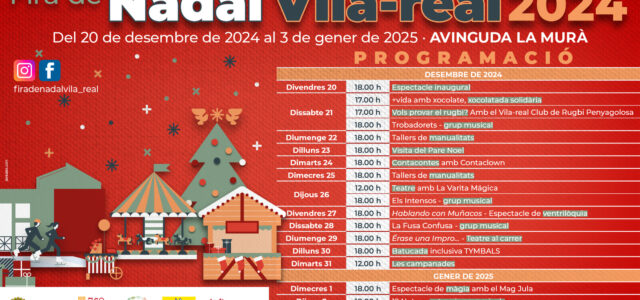 La Fira de Nadal de Vila-real tanca demà amb un taller de manualitats per a xiquets