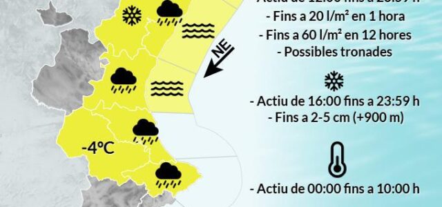 Avís groc per pluges: precaució i consells per garantir la seguretat