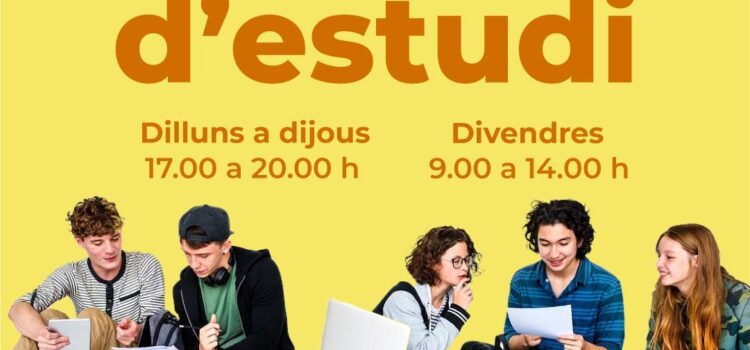 L’Espai Jove ofereix una aula d’estudi per a joves