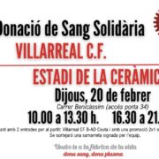 El Villarreal CF impulsa la XXXVI Donació de Sang Solidària