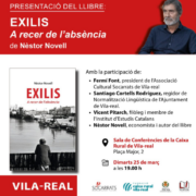 Vila-real acull la presentació d’Exilis, l’obra de Néstor Novell que reflexiona sobre la identitat i la memòria