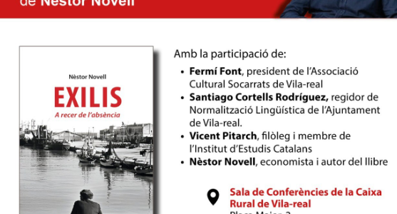 Vila-real acull la presentació d’Exilis, l’obra de Néstor Novell que reflexiona sobre la identitat i la memòria