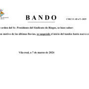 La Comunitat de Regants de Vila-real suspén el tandeig d’aigua després de les últimes pluge