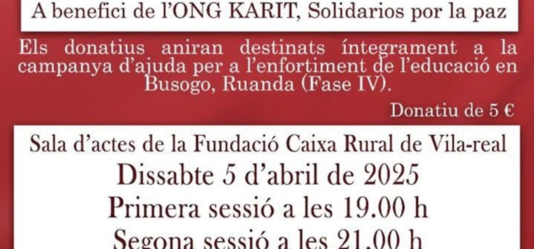 El Grup de Teatre Tàbola representarà sainets a benefici de l’ONG Karit